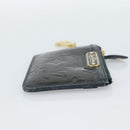 LOUIS VUITTON Vernis Pochette Cles NM Coin Purse Bluenuit M93665 LV Auth 188895-4