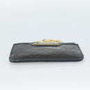 LOUIS VUITTON Vernis Pochette Cles NM Coin Purse Bluenuit M93665 LV Auth 188895-5