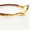 HERMES Jumbo Bracelet Leather Brown Auth 188897V-10