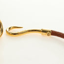 HERMES Jumbo Bracelet Leather Brown Auth 188897V-13