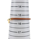 HERMES Jumbo Bracelet Leather Brown Auth 188897V-14