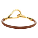 HERMES Jumbo Bracelet Leather Brown Auth 188897V-3