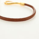 HERMES Jumbo Bracelet Leather Brown Auth 188897V-9