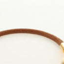 HERMES Jumbo Bracelet Leather Brown Auth 188898V-12