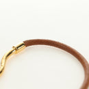 HERMES Jumbo Bracelet Leather Brown Auth 188898V-13