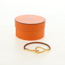 HERMES Jumbo Bracelet Leather Brown Auth 188898V-15