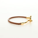 HERMES Jumbo Bracelet Leather Brown Auth 188898V-5