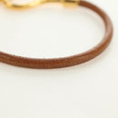 HERMES Jumbo Bracelet Leather Brown Auth 188898V-9