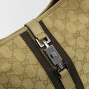 GUCCI GG Canvas Jackie Sherry Line Shoulder Bag Beige Silver 00963 Auth 188900V-18