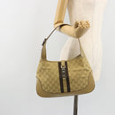 GUCCI GG Canvas Jackie Sherry Line Shoulder Bag Beige Silver 00963 Auth 188900V-24