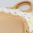 LOUIS VUITTON Monogram Multicolor Alma Hand Bag White M92647 LV Auth 188907V-15