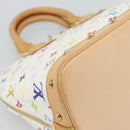 LOUIS VUITTON Monogram Multicolor Alma Hand Bag White M92647 LV Auth 188907V-16