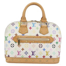 LOUIS VUITTON Monogram Multicolor Alma Hand Bag White M92647 LV Auth 188907V-13