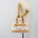 LOUIS VUITTON Monogram Multicolor Alma Hand Bag White M92647 LV Auth 188907V-22