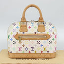 LOUIS VUITTON Monogram Multicolor Alma Hand Bag White M92647 LV Auth 188907V-12
