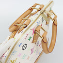 LOUIS VUITTON Monogram Multicolor Alma Hand Bag White M92647 LV Auth 188907V-6