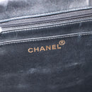 CHANEL Big Matelasse30 Chain Shoulder Bag Leather Black Gold CC Auth 188911V-10