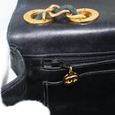 CHANEL Big Matelasse30 Chain Shoulder Bag Leather Black Gold CC Auth 188911V-20