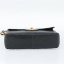 CHANEL Big Matelasse30 Chain Shoulder Bag Leather Black Gold CC Auth 188911V-5