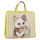 GUCCI Children's Yuko Higuchi Hand Bag Canvas Yellow 605614 Auth 188912M-1
