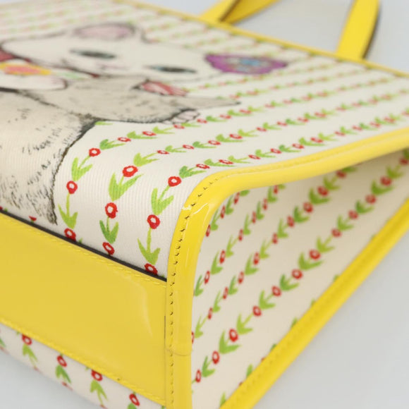 GUCCI Children's Yuko Higuchi Hand Bag Canvas Yellow 605614 Auth 188912M