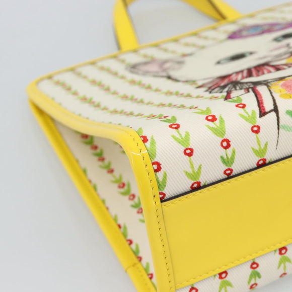 GUCCI Children's Yuko Higuchi Hand Bag Canvas Yellow 605614 Auth 188912M