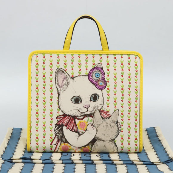 GUCCI Kinderen Yuko Higuchi Handtas Canvas Geel 605614 Auth 188912M