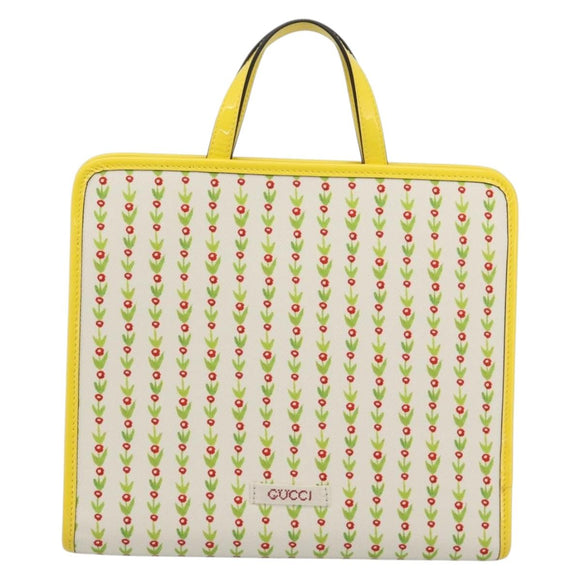 GUCCI Children's Yuko Higuchi Hand Bag Canvas Yellow 605614 Auth 188912M