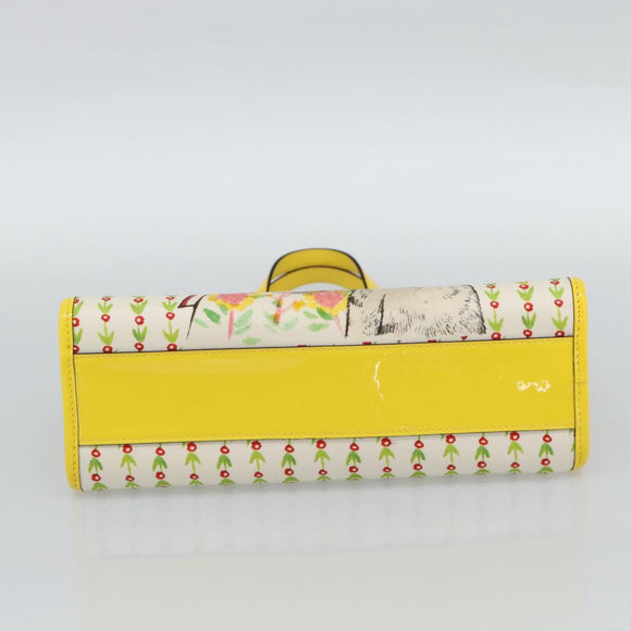 GUCCI Kinderen Yuko Higuchi Handtas Canvas Geel 605614 Auth 188912M