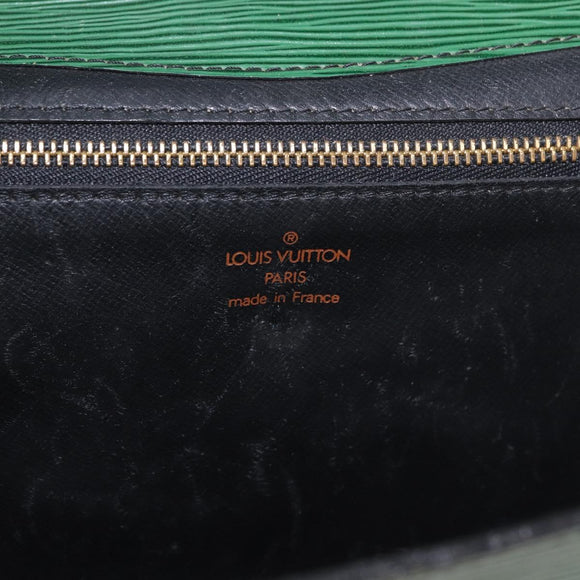 LOUIS VUITTON Epi Montaigne 27 Clutch Bag Green M52654 LV Auth 188920