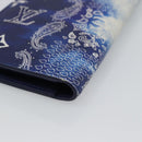 LOUIS VUITTON Monogram Bandana Brazza Portefeuille Navy M81405 Auth 188922-15