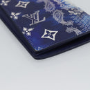 LOUIS VUITTON Monogram Bandana Brazza Portefeuille Navy M81405 Auth 188922-16