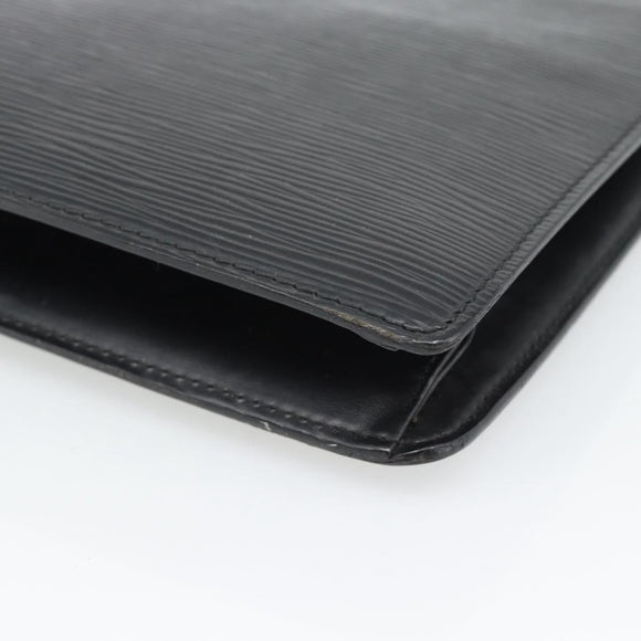 LOUIS VUITTON Epi Pochette Homme Clutch Bag Black M52522 LV Auth 188924