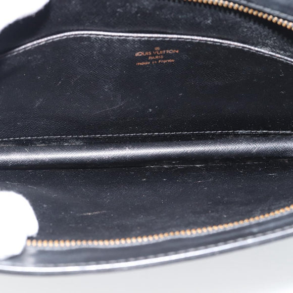 LOUIS VUITTON Epi Pochette Homme Clutch Bag Black M52522 LV Auth 188924