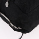 Stella MacCartney Falabella Backpack polyester Black Silver Auth 188925A-12
