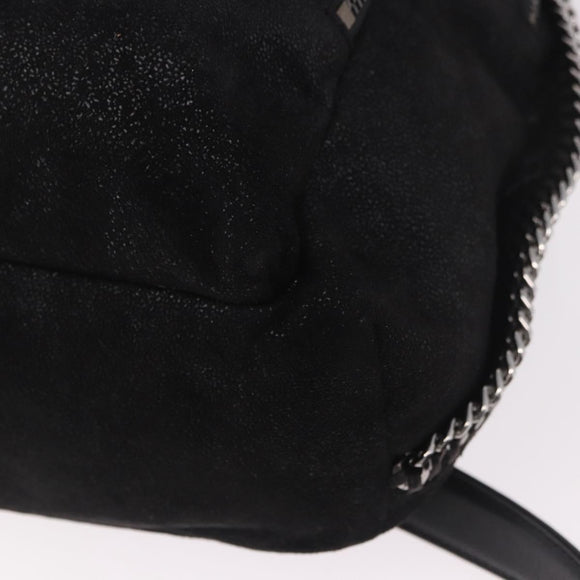 Stella MacCartney Falabella Backpack polyester Black Silver Auth 188925A