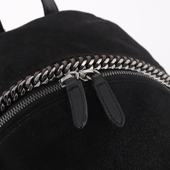 Stella MacCartney Falabella Backpack polyester Black Silver Auth 188925A