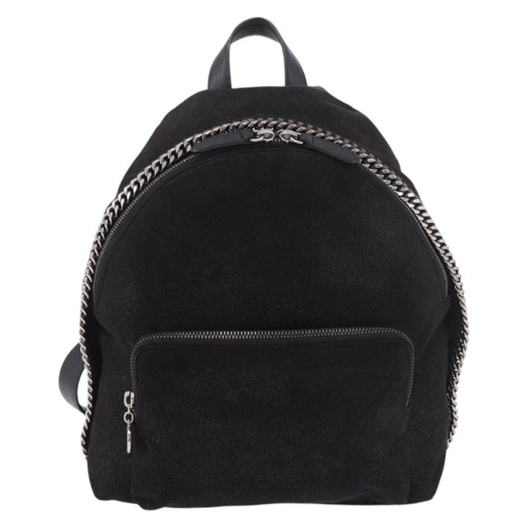 Stella MacCartney Falabella Backpack polyester Black Silver Auth 188925A