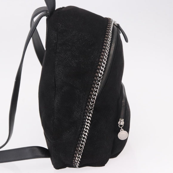 Stella MacCartney Falabella Backpack polyester Black Silver Auth 188925A
