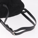 Stella MacCartney Falabella Backpack polyester Black Silver Auth 188925A-9