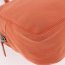 FENDI Tote Bag Cotton jersey Orange Silver Auth 188926-15