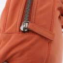 FENDI Tote Bag Cotton jersey Orange Silver Auth 188926-19