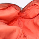 FENDI Tote Bag Cotton jersey Orange Silver Auth 188926-22