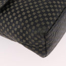 Salvatore Ferragamo Gancini Shoulder Bag Leather Black Silver Auth 188927A-8