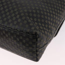 Salvatore Ferragamo Gancini Shoulder Bag Leather Black Silver Auth 188927A-17