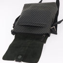 Salvatore Ferragamo Gancini Shoulder Bag Leather Black Silver Auth 188927A-9