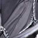Salvatore Ferragamo Gancini Shoulder Bag Leather Black Silver Auth 188927A-11