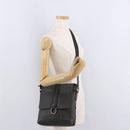 Salvatore Ferragamo Gancini Shoulder Bag Leather Black Silver Auth 188927A-26