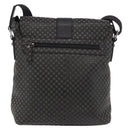 Salvatore Ferragamo Gancini Shoulder Bag Leather Black Silver Auth 188927A-2