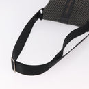 Salvatore Ferragamo Gancini Shoulder Bag Leather Black Silver Auth 188927A-7